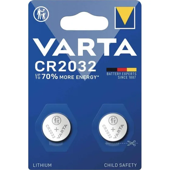 Varta Batteria Litio CR2032 3V 2 Pezzi