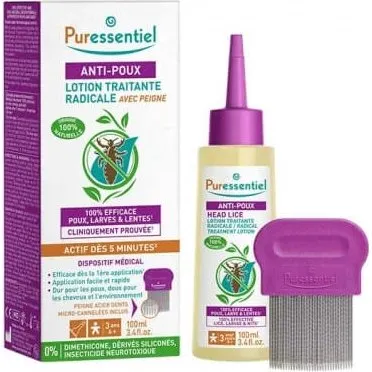 Puressentiel Lozione Antipidocchi 100 ml + Pettine