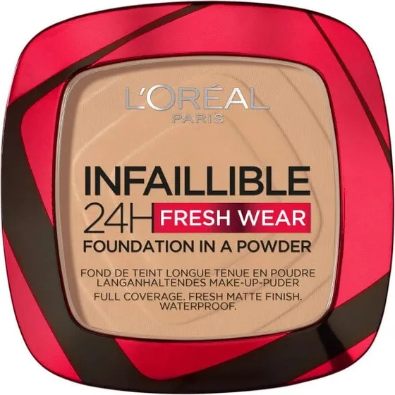 L'Oréal Paris Infaillible 24H Fresh Wear Cipria Fondotinta 140 Beige Dorato