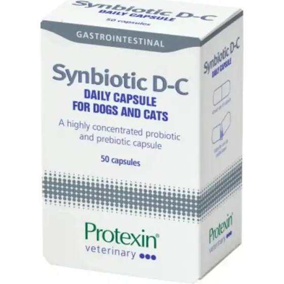 Synbiotic D-C per cani e gatti, 50 capsule