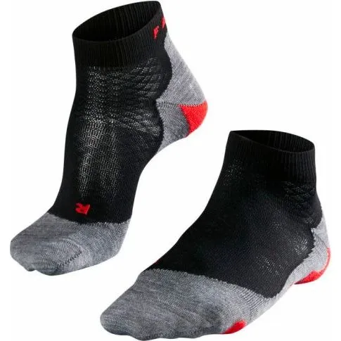 Falke RU5 Lightweight Calze da Donna - Nero Grigio Rosso 39-40