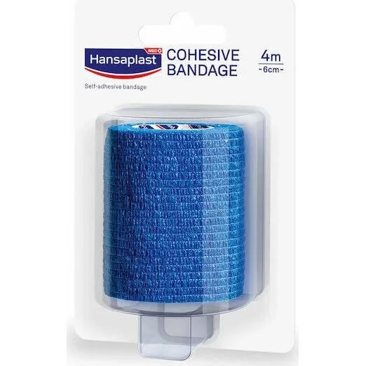 Hansaplast Benda Autoadesiva Blu 4m x 6cm