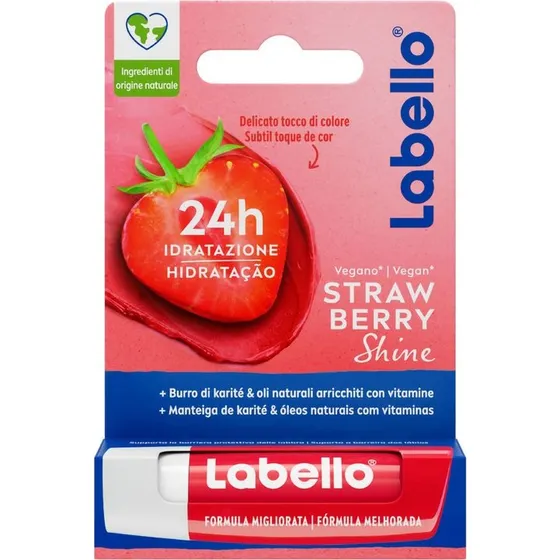 Labello Strawberry Shine Burrocacao Idratante Aroma Fragola