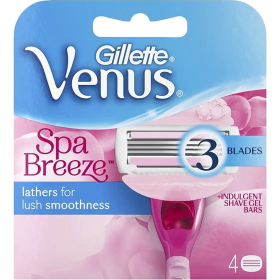 Gillette Venus Comfortglide Breeze Spa - 4 Ricariche con 3 Lame