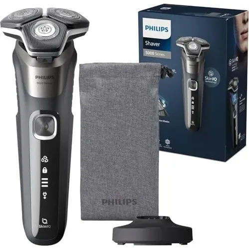 Philips S5000 Rasoio Elettrico Wet & Dry Grigio Carbonio