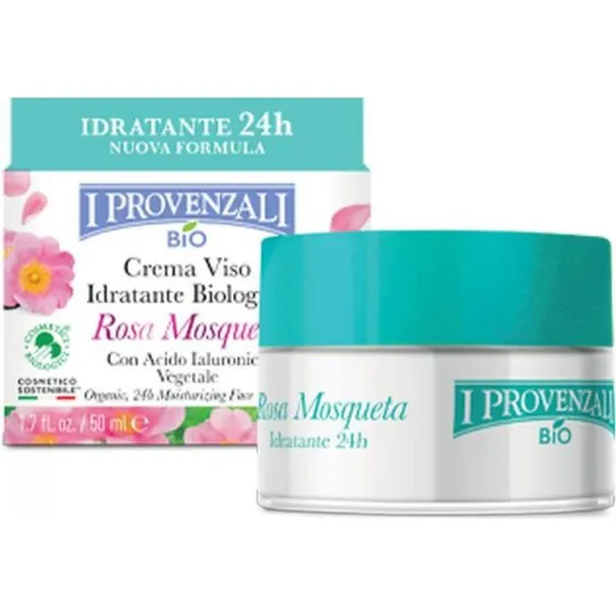 I Provenzali Bio Crema Viso Idratante Rosa Mosqueta 50 ml