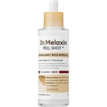 Dr. Melaxin Siero Esfoliante Peel Shot al Riso Bianco, 80 ml