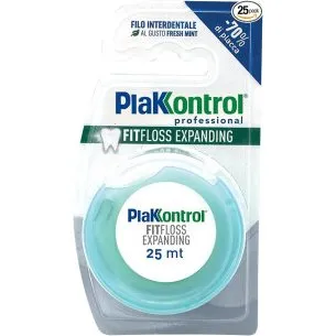 Plakkontrol Fit Floss Filo Interdentale 25 m Menta