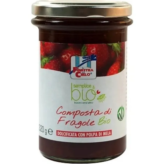 La Finestra sul Cielo Composta di Fragole Bio 320g