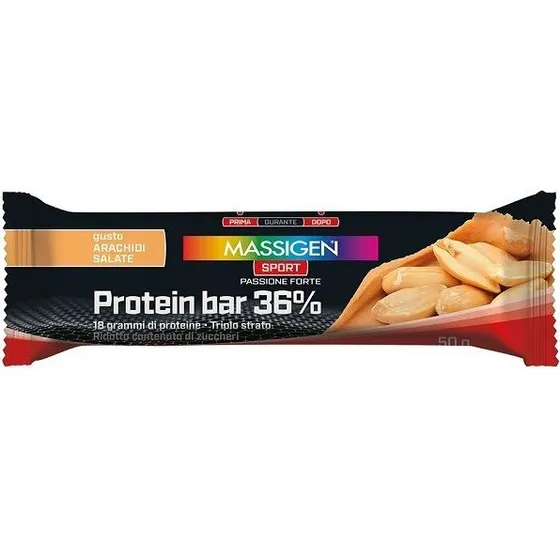 Massigen Sport Protein Bar 36% Caramello Salato