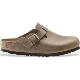 Birkenstock Boston LEOI - Zoccoli in Pelle Marrone