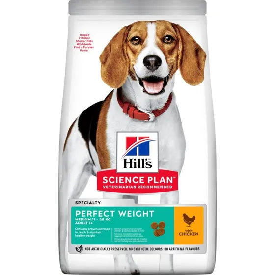 Hill's Science Plan Perfect Weight Medium Pollo 12kg