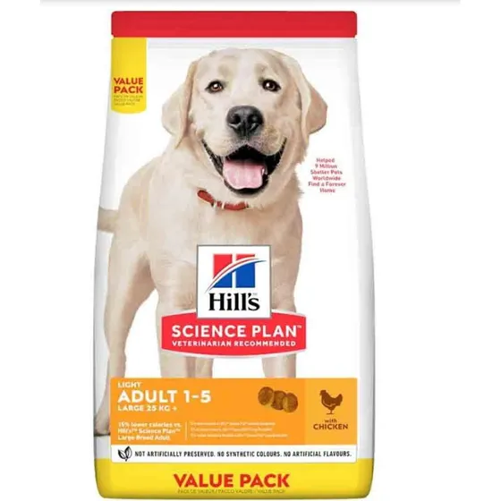 Hill's Science Plan Canine Adult Light Large Breed Pollo 18 kg