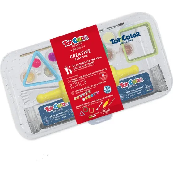 Toy Color Creative Clay Box - Pasta Modellabile e Tempere