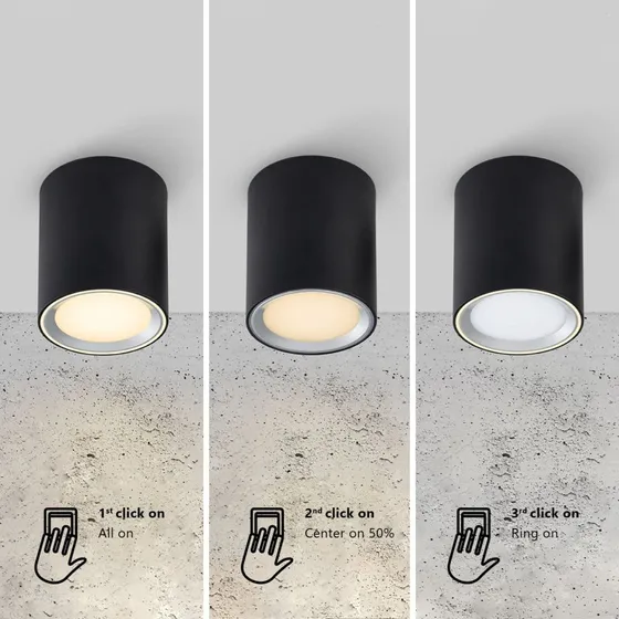 Nordlux Fallon Faretto a Superficie Long Black