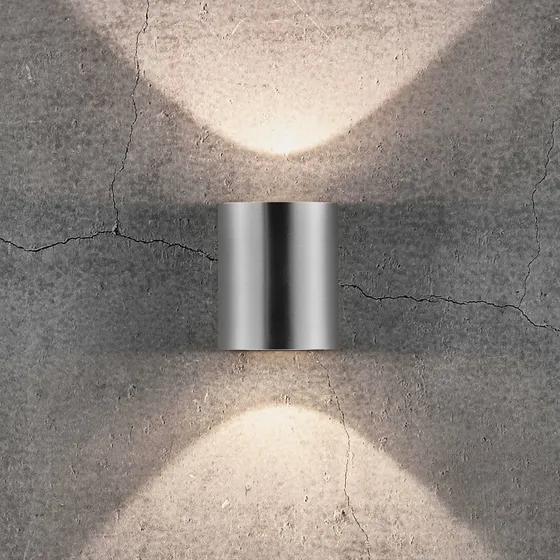 Nordlux Canto 2 Applique in Acciaio Inox 10 cm Up/Down IP44