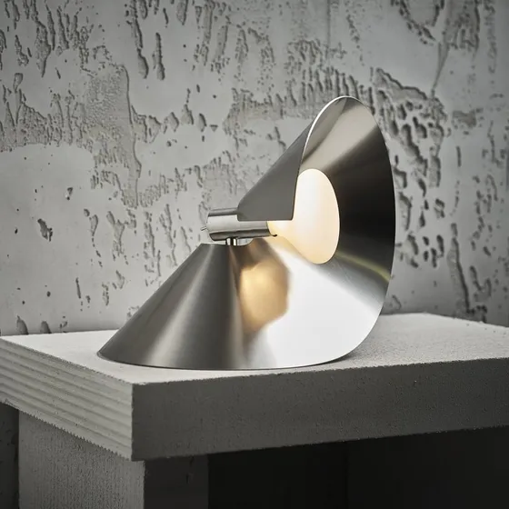 Frandsen Applique da Parete Peel in Acciaio Inox Spazzolato