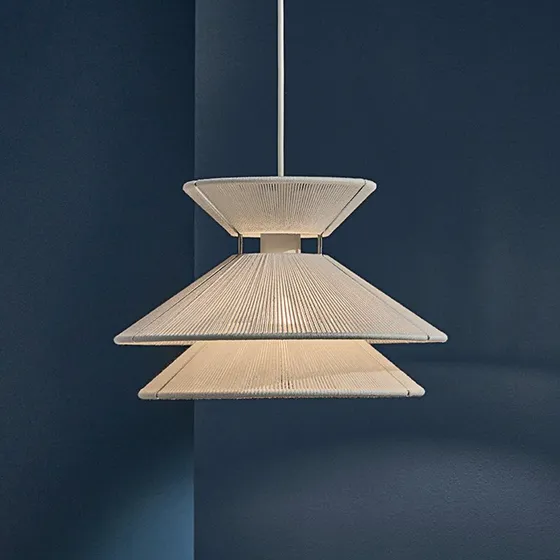 Frandsen Lampada a Sospensione Kiku Bianco Ø35,5 cm