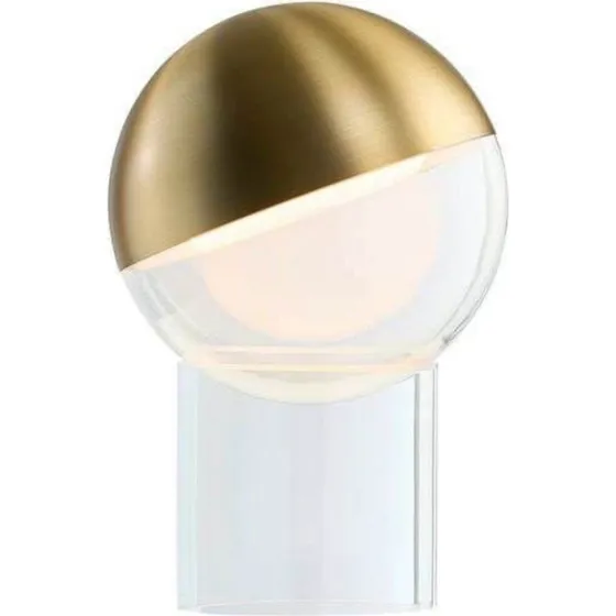 FRANDSEN Lampada LED da tavolo ricaricabile Pila, ottone