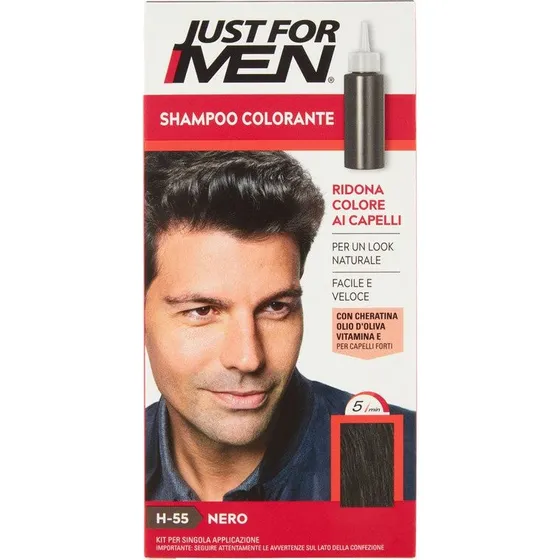 Just for Men Shampoo Colorante Uomo Nero