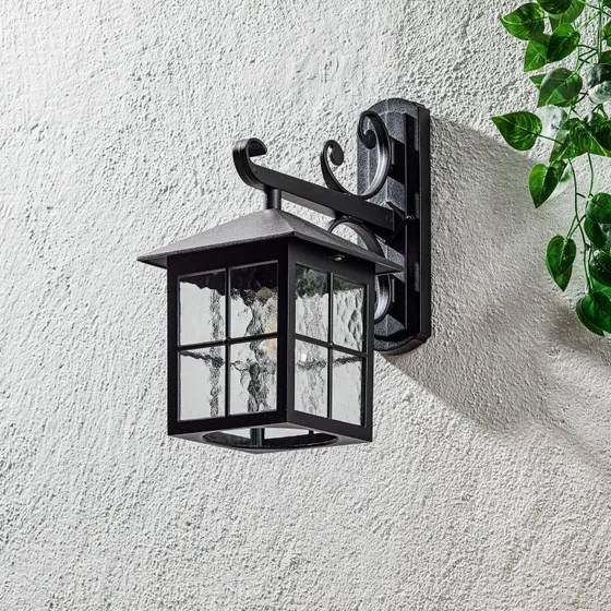 Elstead Applique da esterno Winchester BL19, Nero/Trasparente