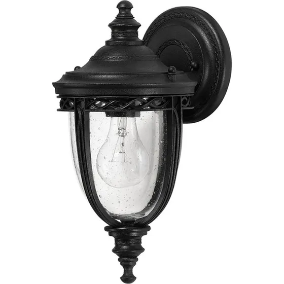 Elstead FEISS Lanterna da parete English Bridle, IP44, Nera