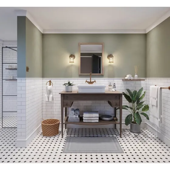 Elstead Quintiesse Ashland Bay Applique da Bagno in Ottone IP44