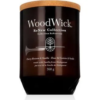 Woodwick ReNew Candela Cherry Blossom & Vanilla 184g
