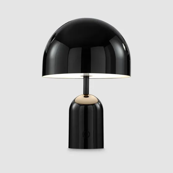 Tom Dixon Lampada da tavolo Bell Portable Nera 28 cm