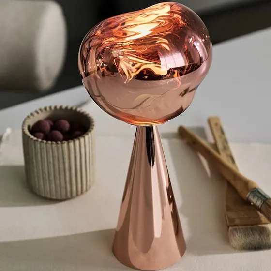 Tom Dixon Lampada da Tavolo Melt Portable Copper