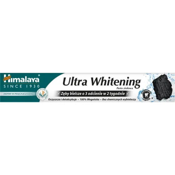 Himalaya Ultra Whitening Dentifricio alle Erbe con Carbone 75 ml