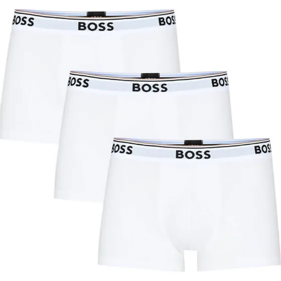 BOSS Confezione da 3 Boxer Trunks Bianchi - M