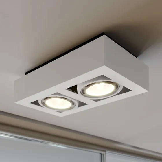 Arcchio Plafoniera Ronka 2 Luci Bianca GU10 34 cm
