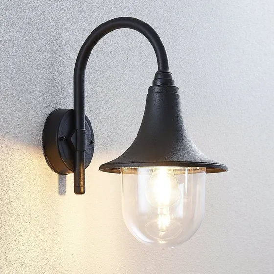 Applique da esterno Lindby Nalevi Black