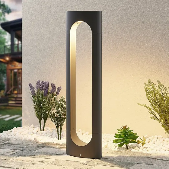 Lucande Fenti Lampada LED da Giardino H65 Grigio Scuro
