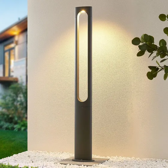 Lucande Dovino Lampada da Giardino H150 Grigio Scuro