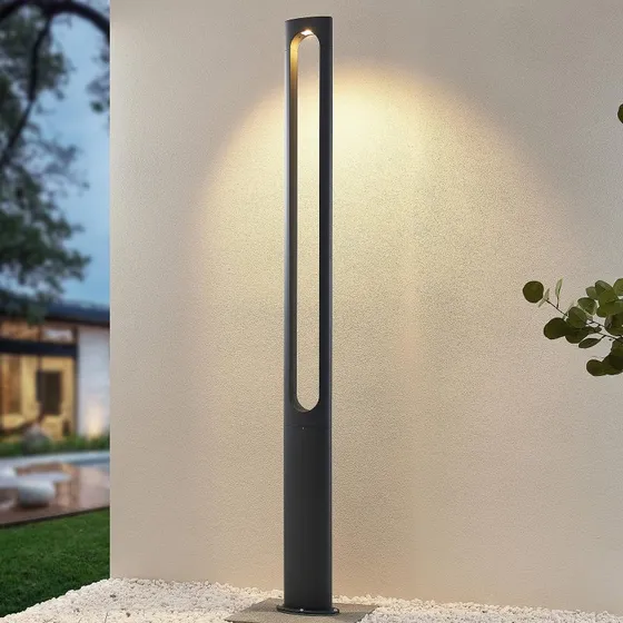 Lucande Lampada da Giardino Dovino H200 Grigio Scuro