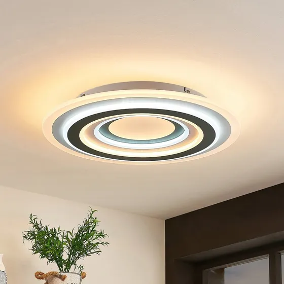 Lindby Plafoniera LED Jazmina, 50 cm, CCT, Telecomando