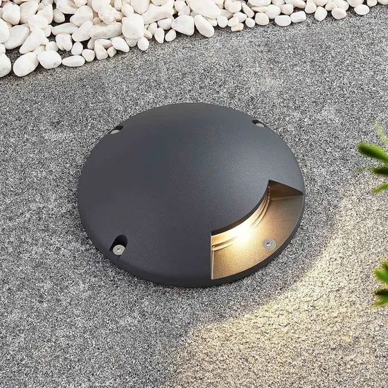Lindby Cormac 1 LED Spot da Incasso Esterno - Grigio Scuro