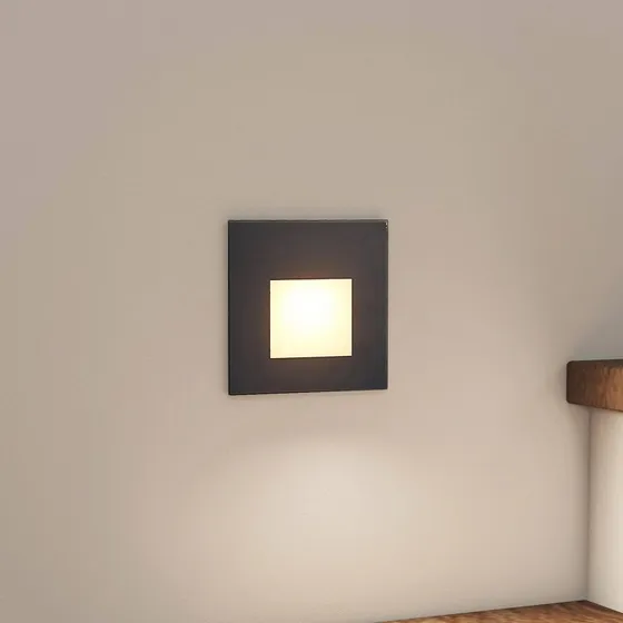 Arcchio Vexi Square LED Applique da Incasso CCT Black