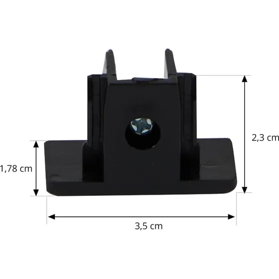 Lindby Linaro Tappo Finale Nero per Binario Monofase