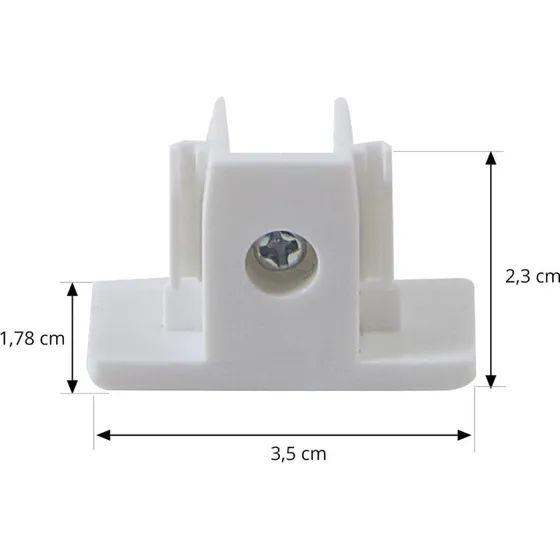 Lindby Linaro Tappo Finale Bianco per Binario
