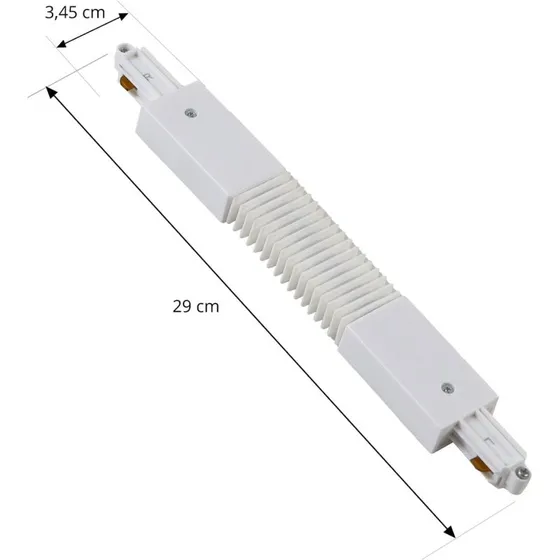 Lindby Linaro Track Flex Connector Bianco
