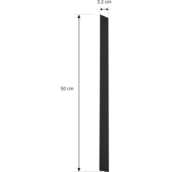 Lindby Linaro Cover 50 cm Nero