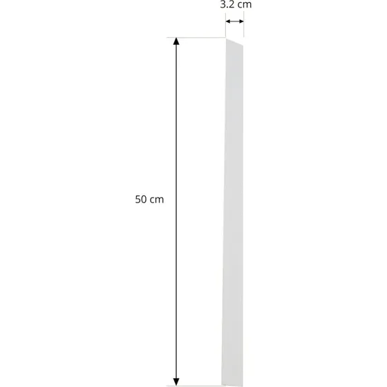 Lindby Copertura Linaro Bianca 50 cm
