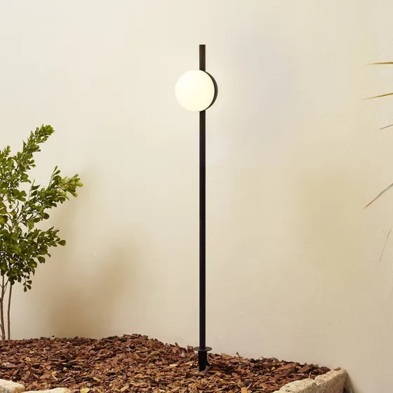 Lindby Lampada da Giardino LED Darleen con Picchetto - Grigio Scuro