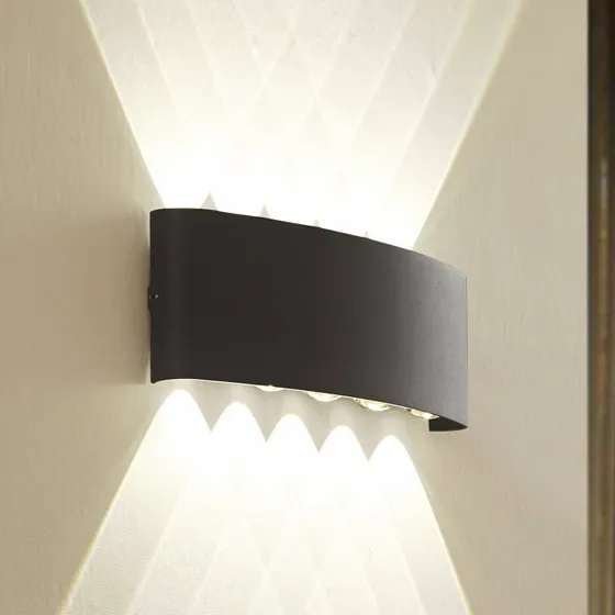 Applique da esterni LED Lindby Ithan, 5 luci, Antracite, 27 cm