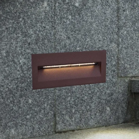 Lucande Applique LED Loya Ruggine IP54 23x8cm