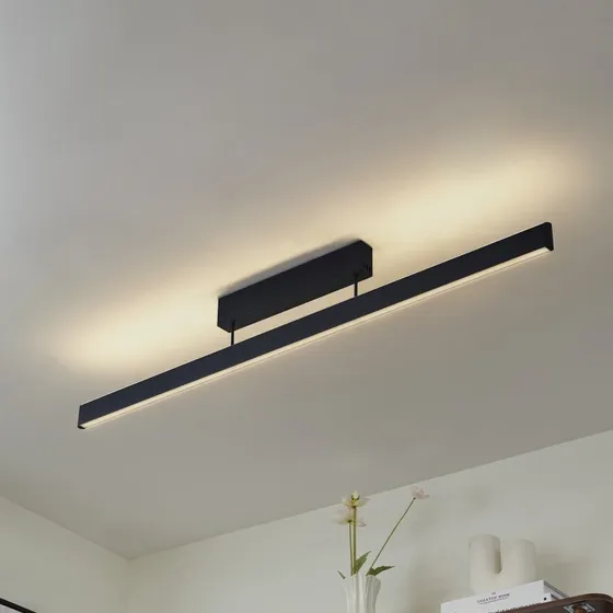 Lucande Plafoniera LED Smart Mylosh Nera CCT Tuya