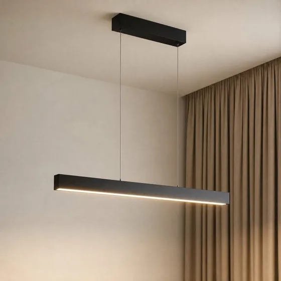 Lucande Lampada LED a sospensione Smart Mylosh, nera, CCT, Tuya